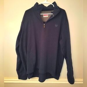 Wrangler Men's Dark Blue Zip-Up Sweater